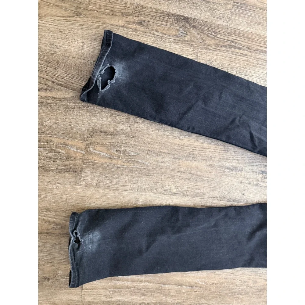 True Religion Ricky Relaxed Straight Jeans Black Washed Denim Size 29 Mens